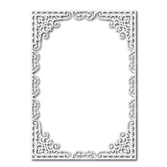Frame, in the style of an ornament, Vector illustration eps 10, Art.	