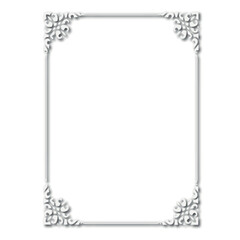 Frame, in the style of an ornament, Vector illustration eps 10, Art.	