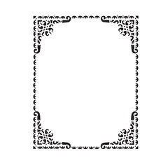 Frame, in the style of an ornament, Vector illustration eps 10, Art.	