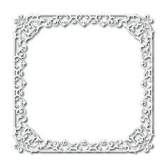 Frame, in the style of an ornament, Vector illustration eps 10, Art.	