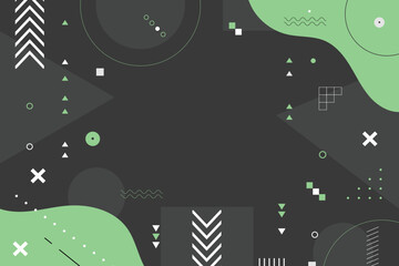 flat abstract background with geometric shapes vector design