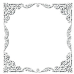 Frame, in the style of an ornament, Vector illustration eps 10, Art.	
