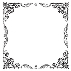 Frame, in the style of an ornament, Vector illustration eps 10, Art.	