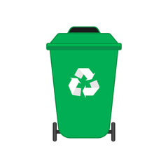 Garbage collection on a white background. Vector.
