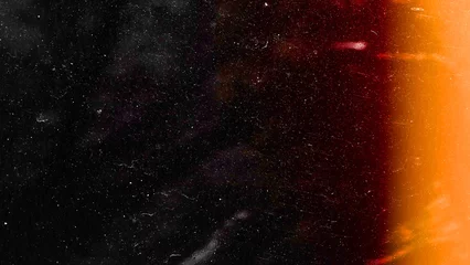 Fotobehang Retro Film texture background with heavy grain, dust and light leakage developed on paper  © Александр Розов