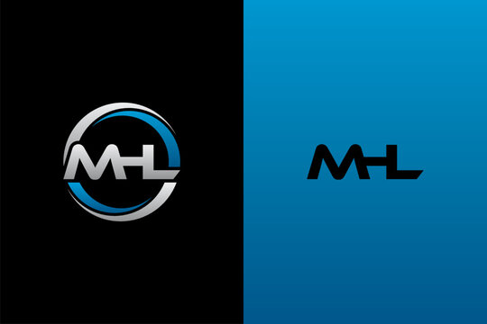 MHL Letter Initial Logo Design Template Vector Illustration