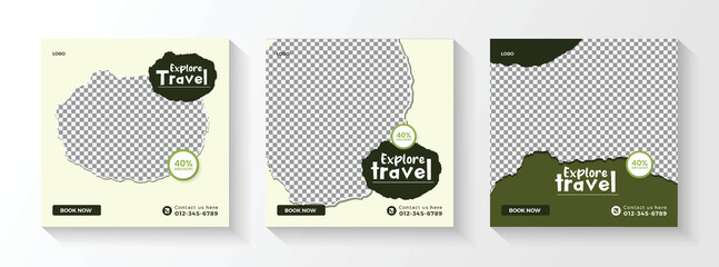 adventure social media post & travel promotion banner template online banner,social media,brand banner,post banner,instagram sale, travel social media post ad, travel social media post design, social 