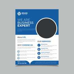 Corporate business flyer, Brochure design, cover modern layout, annual report, poster, digital marketing, business proposal, promotion, advertise, template in A4 size