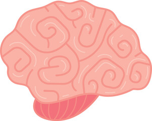 Human brain icon. Psychology symbol. Anatomy sign
