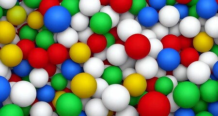 render 3d colorful spheres - colorful background