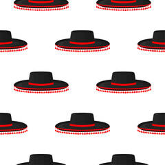 Pattern mexican hats sombrero, beautiful caps