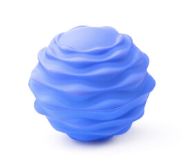 Blue bumpy rubber soft ball
