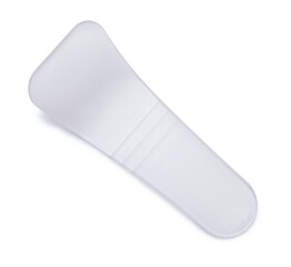 Top view of plastic cosmetic spatula