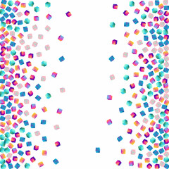 Bright Brick Vector White Background. Rainbow