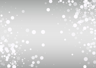 White Blizzard Vector Silver Background. Fantasy
