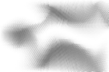 Halftone monochrome pattern with dots. Minimalism, vector. Background for posters, websites, business cards, postcards, interior design.