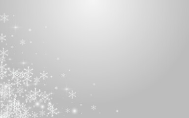 Grey Dots Vector Grey Background. Silver Xmas