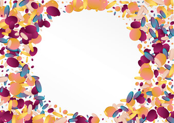 Rainbow Dust Top Grey Background. Unicorn Vector