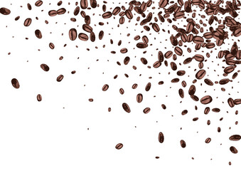 Dark Pile Abstract Vector White Background.