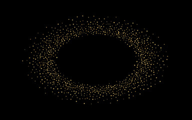Shiny Sequin Christmas Vector Black Background.