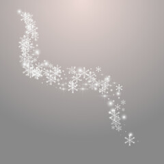 Overlay Snow Vector Grey Background. Grey