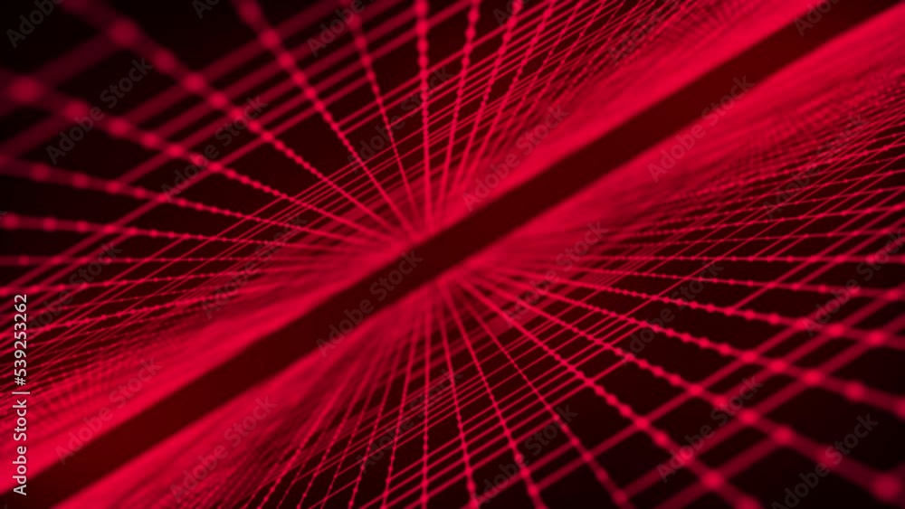 Poster digital technology background. big data visualization. dynamic field of glowing particles. abstract 