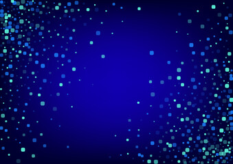 Blue Square Abstract Blue Vector Background. Top