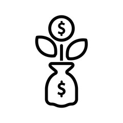 Funding money icon