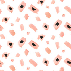 Seamless Pattern Watercolor Tropical Foliage Banana Tree Coconut Tree Roses Tropical Flowers Orange Bouquets Frames for Wedding Invitations Cards