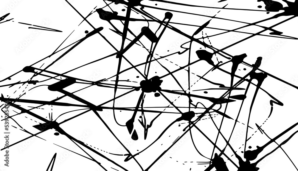 Poster monochrome texture composed of irregular graphic elements. distressed uneven grunge background. abst