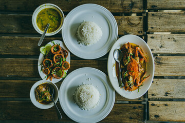 Deshi Food in Cox's Bazar.