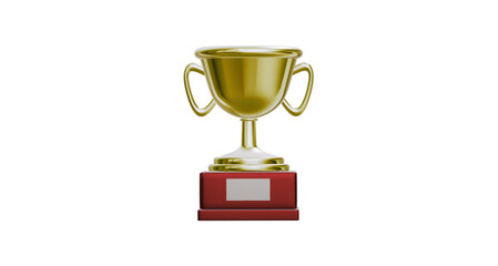 golden cup trophy 3D.