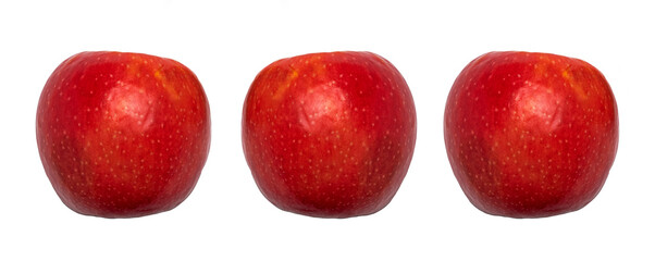 red apple isolated on white background