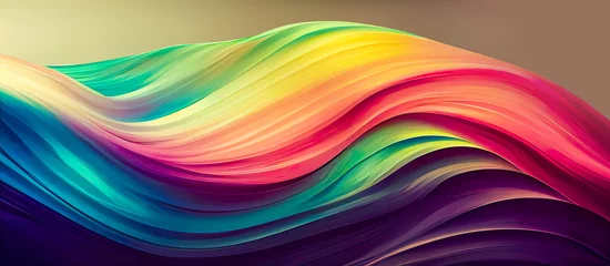 Wandcirkels plexiglas Organische abstracte gradiëntbehang achtergrondkoptekstillustratie © Robert Kneschke