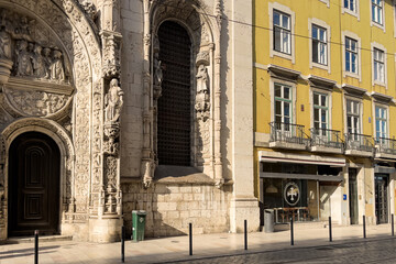 Fototapeta na wymiar Nossa Senhora da Conceicao church in Lisbon