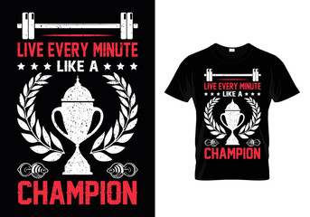 Gym T Shirt Design With Message