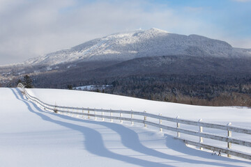 Snowy Field & Mountain