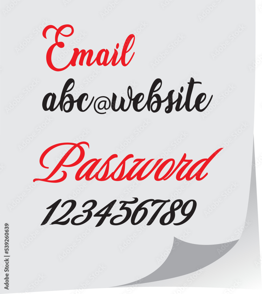 Poster world change you password and email. bad, easy password concept written on a paper with marker. isol