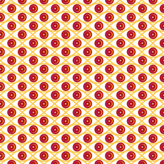 eye shape symbols seamless pattern