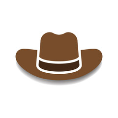 cowboy hat, western hat, vector illustration 