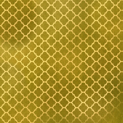 Background image with golden oriental ornament close-up