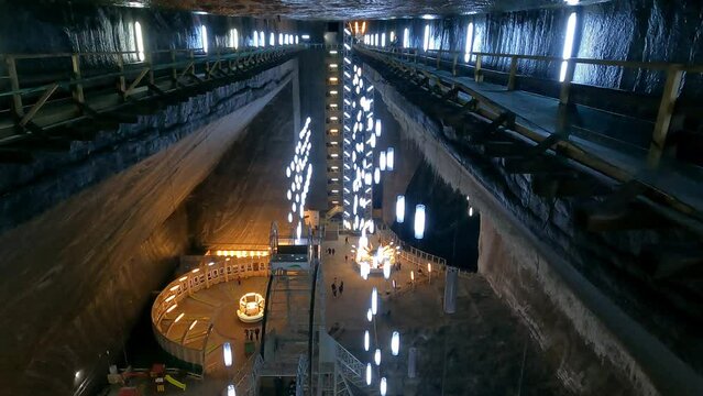 Salina Turda salt cave in Romania