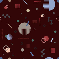 seamless pattern with geometric shapes