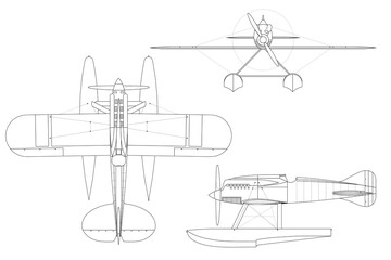 Hidroavi&oacute;n de h&eacute;lice