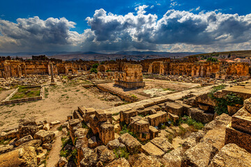 Lebanon. Baalbek (UNESCO World Heritage Site), ancient Heliopolis in Greek and Roman period. The...