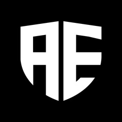 ae letter logo with black background. ea icon design with black background. ae font logo with black background. ae text logo. ea icon design. ae icon design with letter. popular ae ea letter logo.