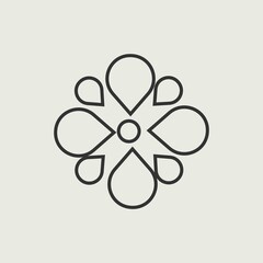 Splash vector icon illustration sign