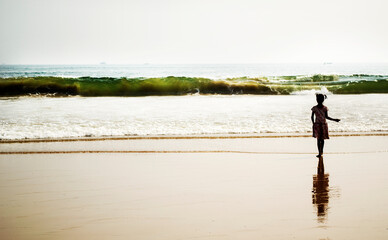 Young girl on the beach