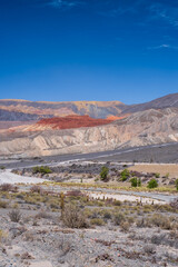 Colorful landscapes of the Quebrada de Humahuaca in the Argentine province of Jujuy