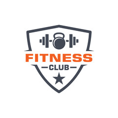 fitness logo design vector template